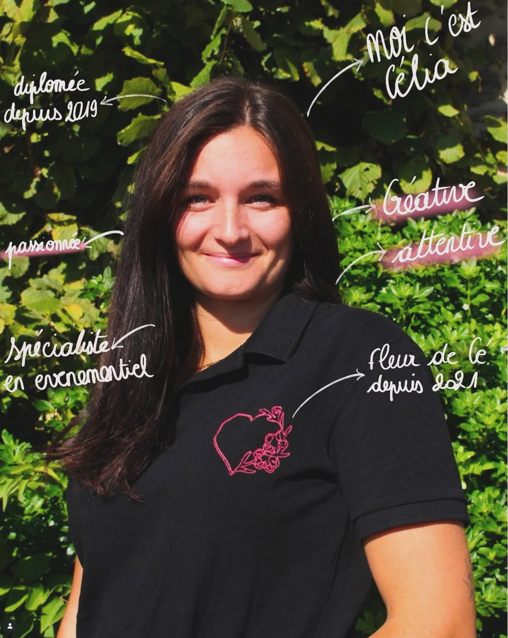 Célia Nicod, artisan fleuriste de l'atelier Fleur de Cé